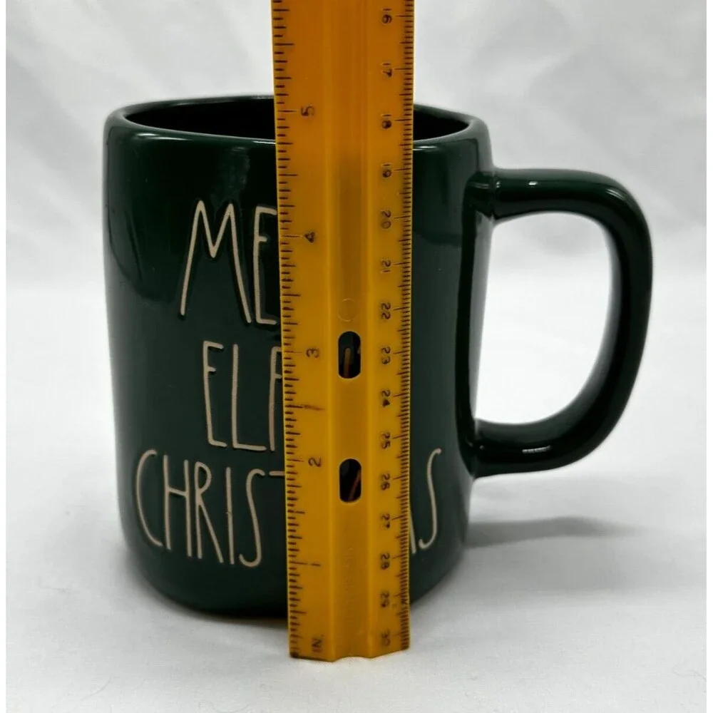 NEW Rae Dunn Green "Merry Elfin' Christmas" Coffee Mug - Magenta Artisan #202 - Picture 8 of 9